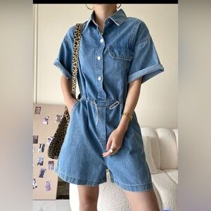 Denim Rompers sz medium